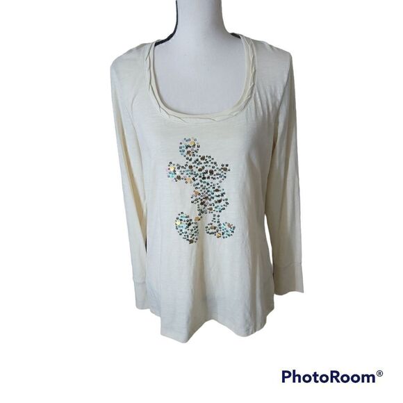 Disneyland Resort Top with Mickey Mouse made out of Sequins. Size XL. - Picture 1 of 8